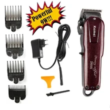 Профессиональная машинка для стрижки волос KeMei из углеродистой стали, перезаряжаемая машинка для стрижки волос, высококачественный триммер для бороды, KM-2600
