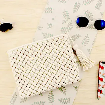 

ICON Cotton Rope Fringed Handmade Cotton Bags Bales The Only Shoulders Beach Bags (White)