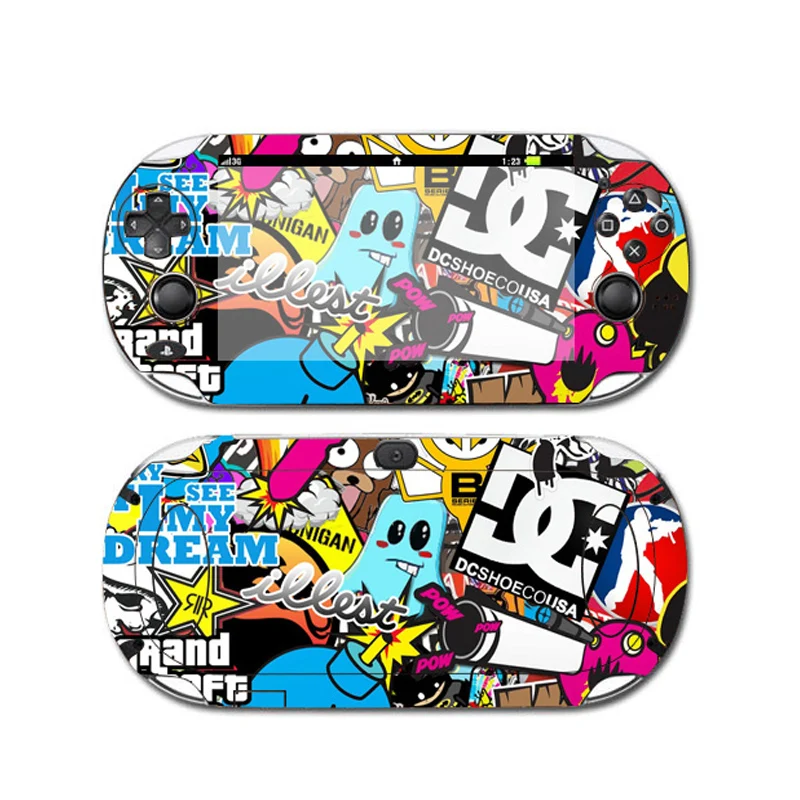

Vinyl Stickers Front&Back Protective For PSV1000 Skin Sticker Vinyl Cover For Sony PS vita 1000 PSV 1000 Decal Vinyl Stickers