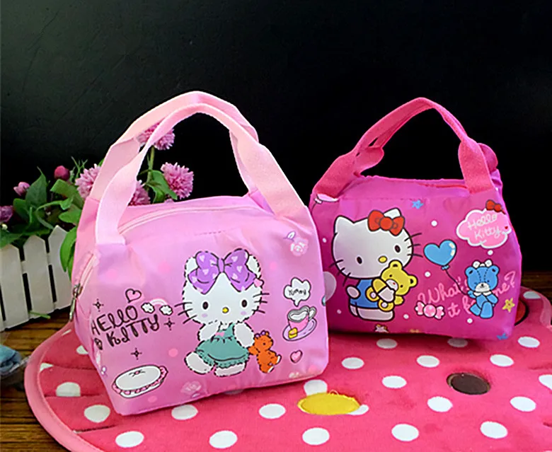 

New Hello kitty Thermal Picnic Cooler Insulated Portable Bag Hello Kitty Travel Bag Kids yey-6