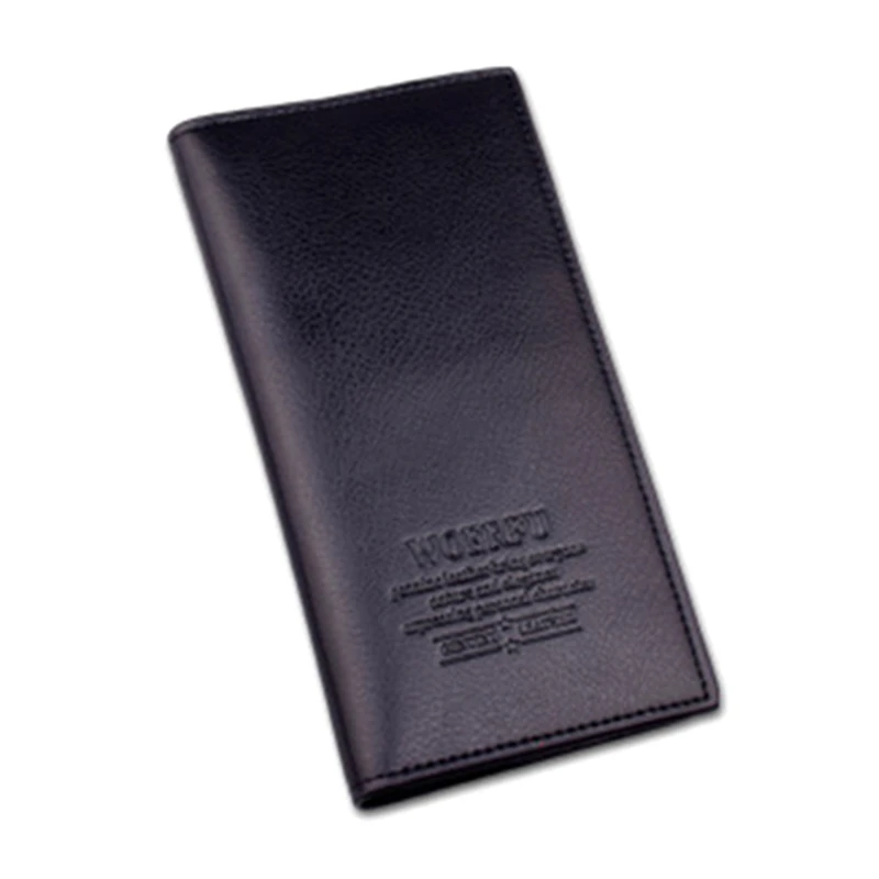 Мужской кошелек из искусственной кожи, 3 цвета, длинный дизайн, многофункциональный мужской кошелек, черный, с отделением для карт, для мужчин, Одноцветный, с карманом
