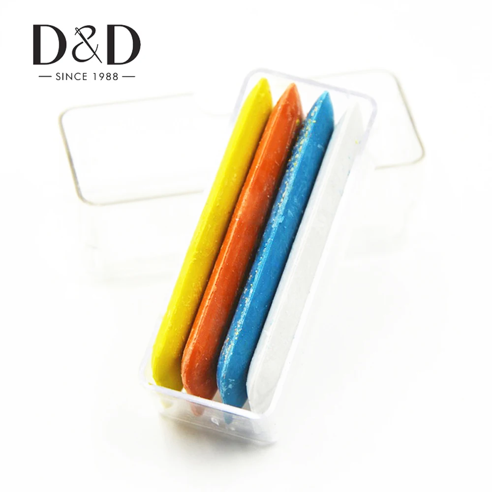 D& D 4 шт. красочные Рисование Портной Мел ткань Мел для портнихи DIY Швейные Инструменты Аксессуары 2*5,5 см