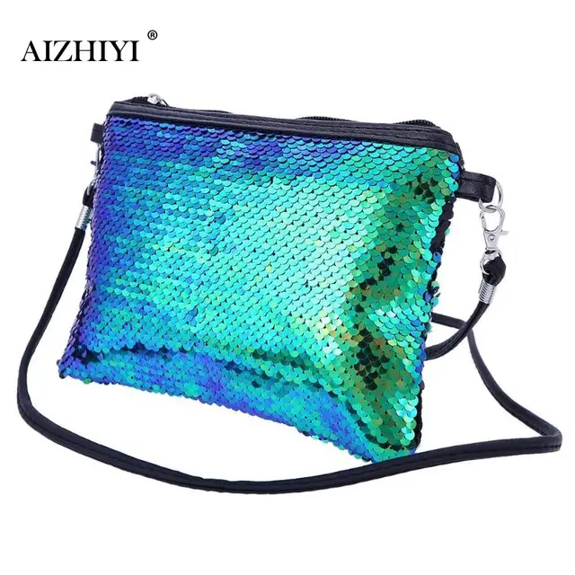 Portable Women Gorgeous Shining Sequins Handbags Clutch Las Evening Party Zipper Makeup Shoulder Bag 210 X 160mm In Top Handle Bags From Luggage
