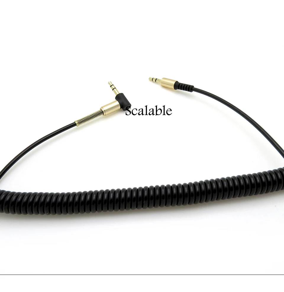 Flexible 3.5mm Car Jack Audio Aux Cable Male to Male Extend Stereo Scalable For Cellphone MP3 mp4 Mobile Phone About 1 (11)