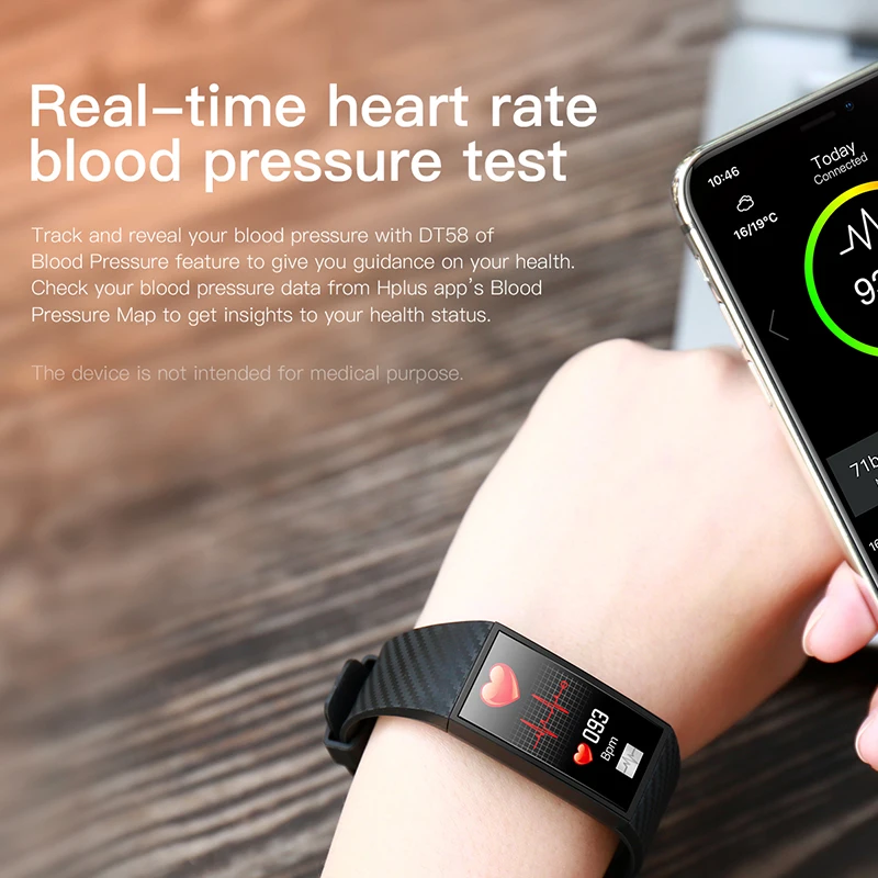 VicTsing спортивный умный Браслет ЭКГ PPG монитор сердечного ритма кровяное давление часы здоровье браслет IP68 Водонепроницаемый фитнес-браслет