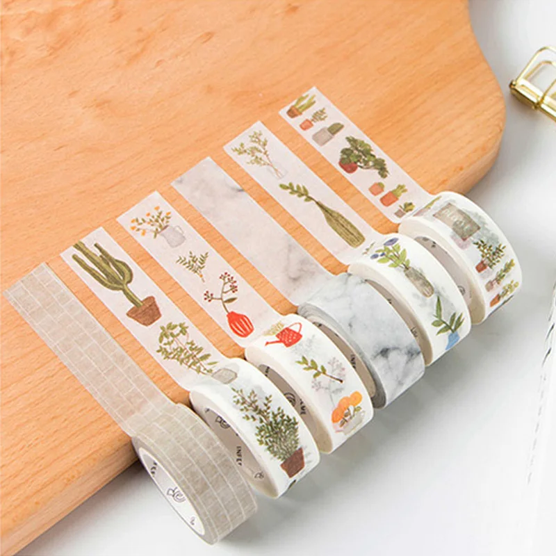 

1.5cm*7m Household life Plant washi tape diy decoration for scrapbooking masking tape adhesive tape
