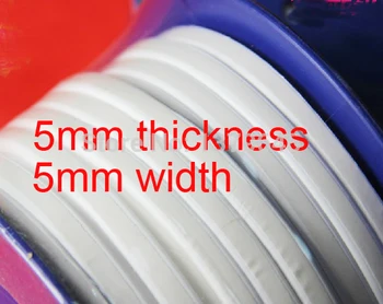 

5mm thickness 5mm width polytef Article sponge seal belt sealing tape Expanded PTFE Joint Sealant E-PTFE strip Elastic loops