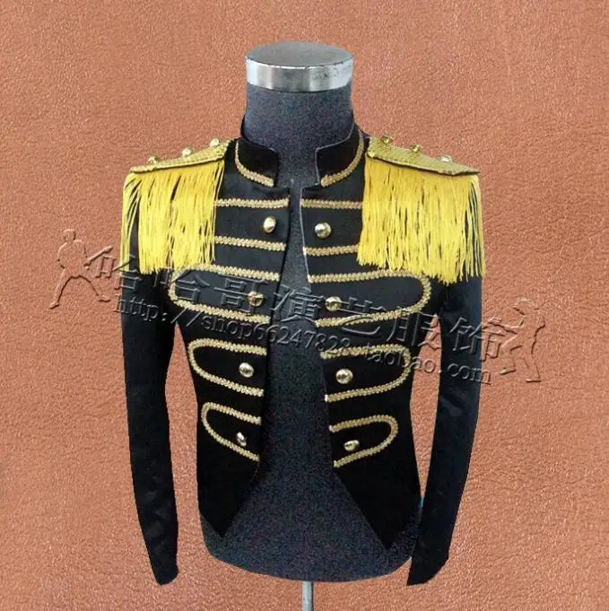 

Black Glossy Surface Men Suits Designs Stage Singers Men Sequins Blazer Dance Clothes Jacket Star Style Dress Punk Black New