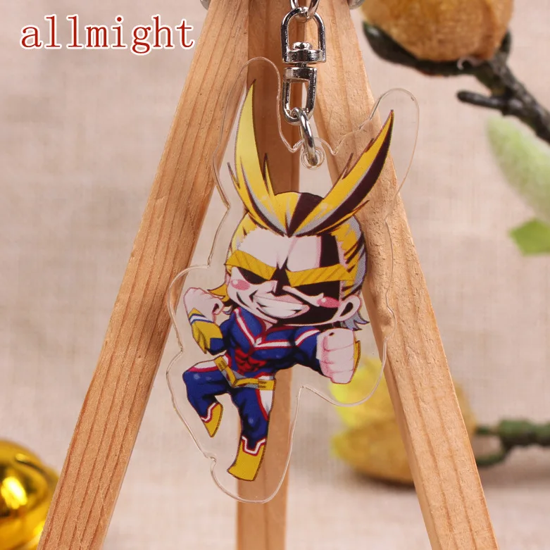 

cute My Hero Academia Anime Action Key Chain Acrylic Figure Keyring Collection Model Toy Keychain Keyholder Unisex XMAS Gift NEW