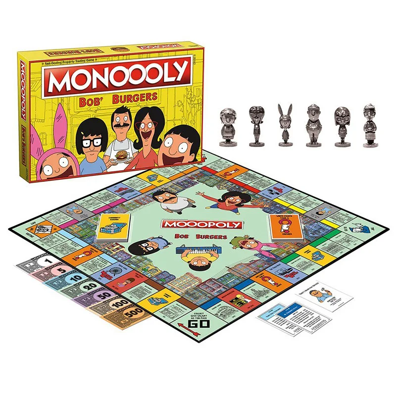 

Board Game Bobs Burgers Collector's Edition Card Game Family Game for Child Puzzle and Entertainment