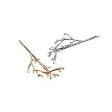 M MISM Solid Metal Hollow Tree Shaped Hair Clip Barrettes Women Girls Wedding Hair Jewelry Female Hair Accessories Hairpins