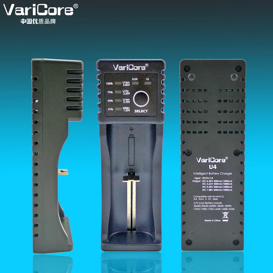 Новинка 2018 зарядное устройство VariCore U4 18650 26650 18350 16340 14500 10440 26500 литиевый Утюг 3 2 в 1 7