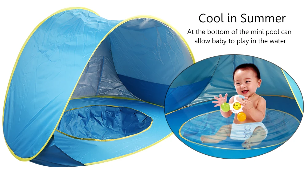 Детский складной открытый мини-бассейн палатка портативный всплывающий игровой дом кемпинг путешествия складной спортивный водонепроницаемый игровые домики