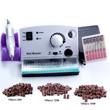 30000 об/мин Электрический сверлильный станок для дизайна ногтей, фрезы, 300 шт шлифовальный набор, сверла для ногтей, пилочка для ногтей, аппарат для маникюра