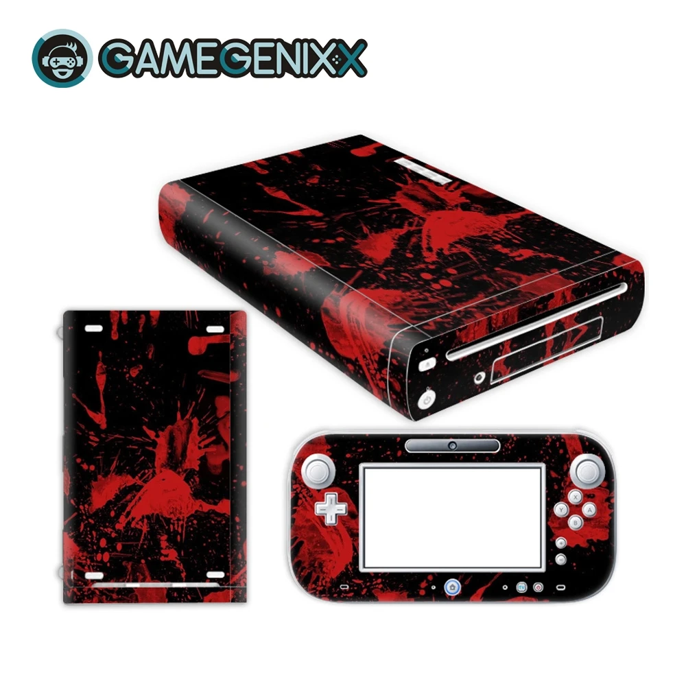 

GAMEGENIXX Skin Sticker Vinyl Decal Protective Wrap Cover for Nintendo WiiU - Bloody