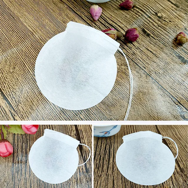 Best Price 5000pcs/lot Creative Round Shape Tea bags, Disposable food grade Filter Paper Bags coffee bags, fill in 1-4g MINI