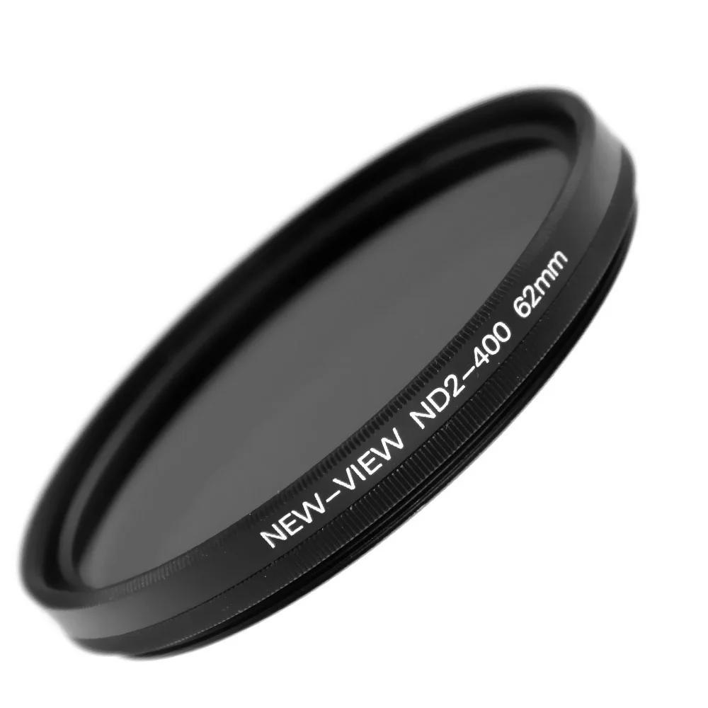 62mm ND Filter Neutral Density Slim Fader Adjustable Variable ND2 400