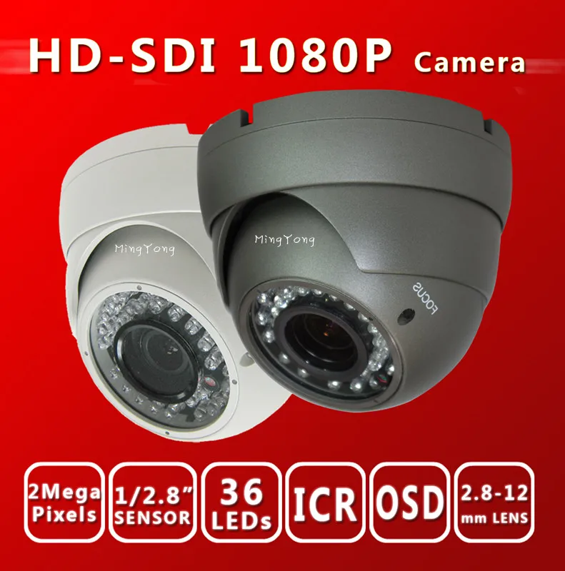 HD SDI 1080 P 1/2. 8 ''Sony Exmor сенсор цифровая камера наблюдения варифокальный Купол 36 IR 2,8-12 мм SDI cam cctv камера