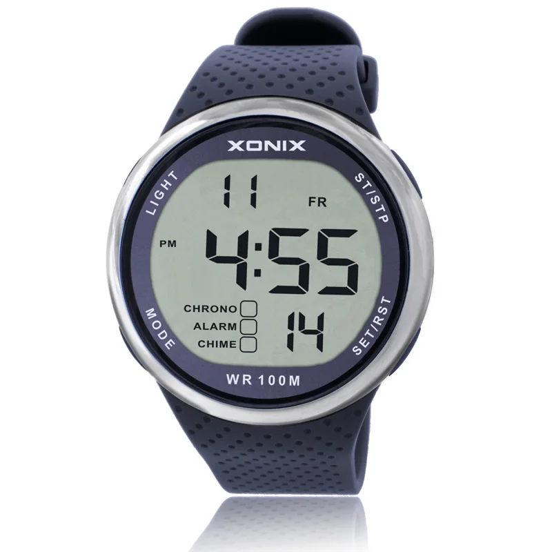 Xonix Модные мужские спортивные часы Водонепроницаемый 100 м открытый весело цифровые часы плавание дайвинг наручные часы Reloj Hombre Montre Homme