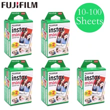 20-100 листов Fuji Fujifilm instax mini 9 8 пленок белые края пленки для мгновенной мини 9 8 7s 25 50s 9 90 камера Sp-2 фотобумага