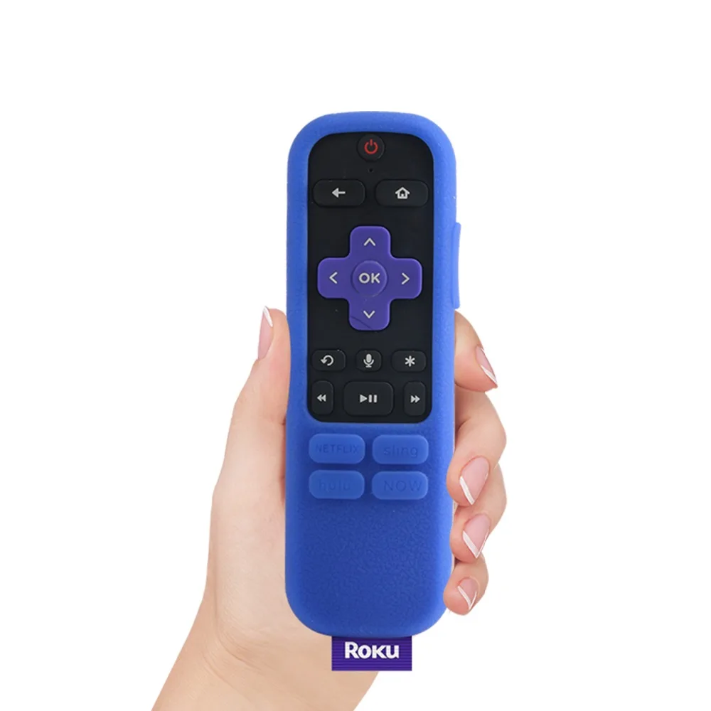 Чехол SIKAI с дистанционным управлением для Roku+ чехол с дистанционным управлением, силиконовый защитный чехол для ROKU, улучшенный голосовой пульт, чехол