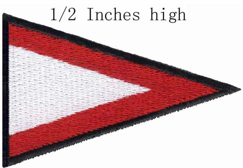 

ICS Pennant Station Flag 0.5" high shipping /Simple tonal/ internal and external item/ troops logo