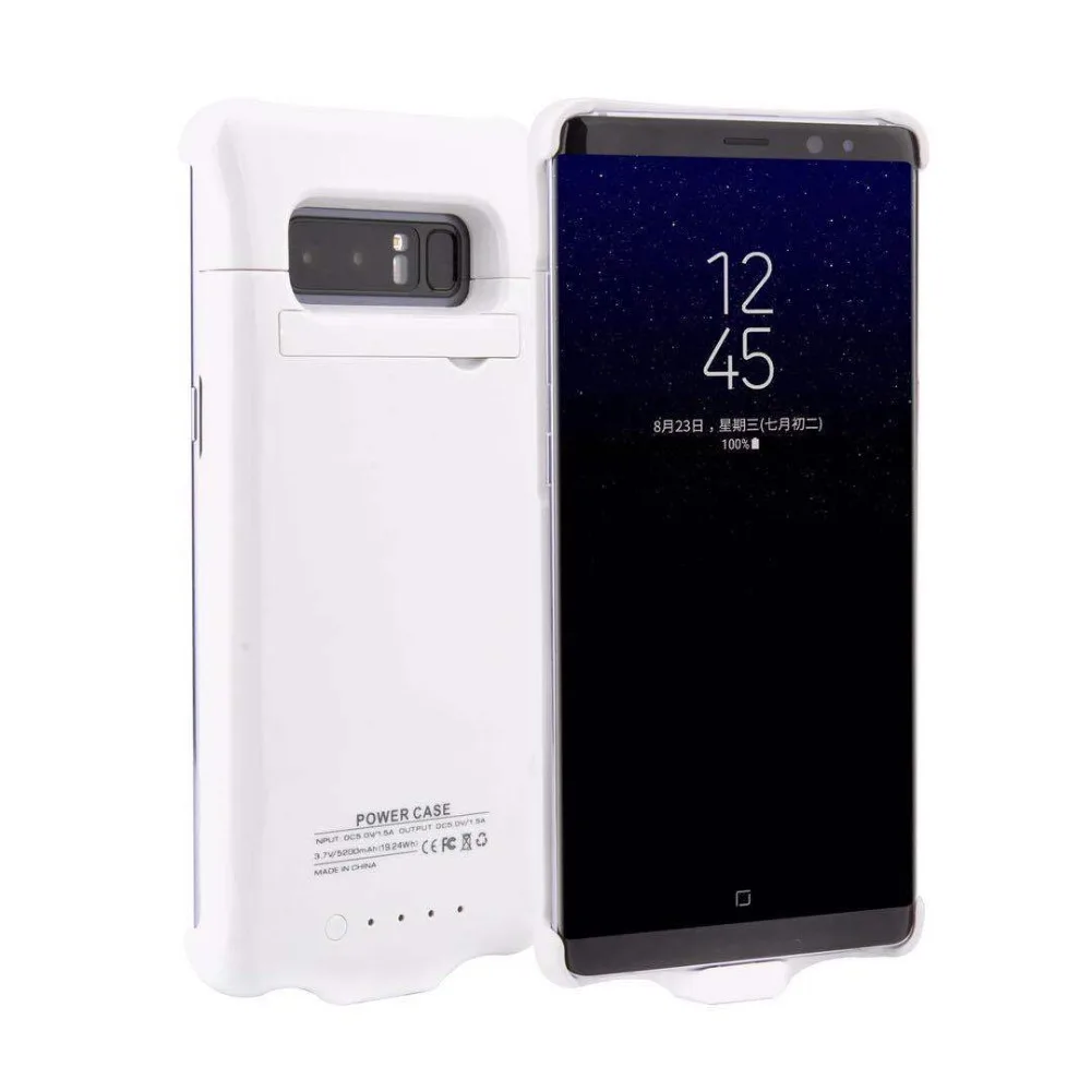 For Samsung Note 8 Battery Case 5200 mah External Capa Charger Cover