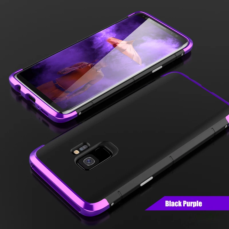 

Luxury Original Brand BOBYT Note9 Aluminum Metal Frame+PC Hard Armor Anti-knock Back Cover For Samsung S9 S8 Plus Note 9 8 Case