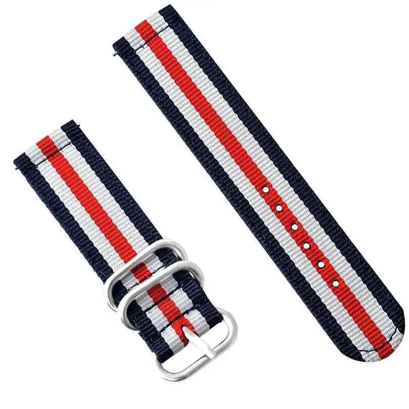 

Fashion Canvas Watch Band Strap With Buckle Connector For Xiaomi Huami Amazfit Easy Ware Feb 28