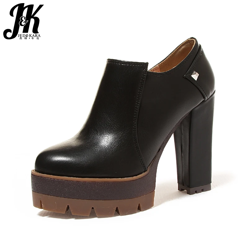

J&K 2017 Newly Spike Heels Brand Shoes Woman Thick Platform Women Shoes Fashion High Heels Shoes Woman Party Spring Women Pumps