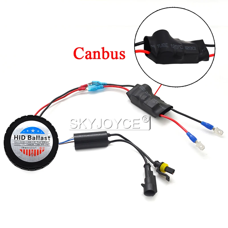 SKYJOYCE 55 Вт Canbus HID балласт 12 в тонкий ксеноновый круглый hid для комплект ксеноновой