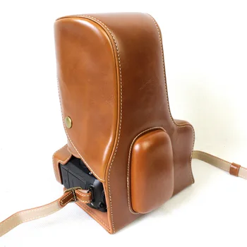 

Black/Brown/Coffe Deluxe Edition PU Leather Camera Case Cover For Nikon D7500 18-150mm Lens With Storage Bag Bottom Opening Case