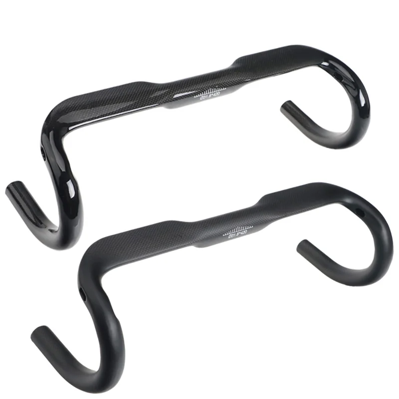

NEW 3K Carbon Fiber Matte/Gloss Integrated Road Bicycle Handlebar Broken Wind Bent bars 31.8*400/420/440mm