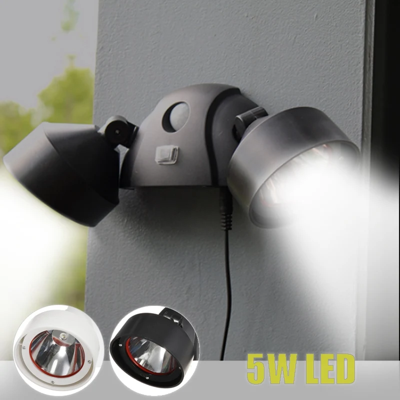 Emissor de Luz Solar ao ar Livre à Prova Sensor de Movimento Detector de Parede de Emergência Diodo Ddual Água Dupla Segurança Jardim Pir Led Spot Light Lâmpada Solar