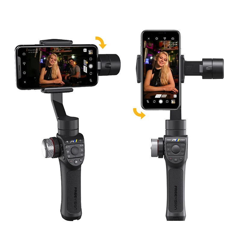 

Freevision VILTA M PRO Handheld 3-axis Gimbal Smartphone Stabilizer Handle for Vlog Mic Phone iPhone 8 Samsung S8 Gopro Video