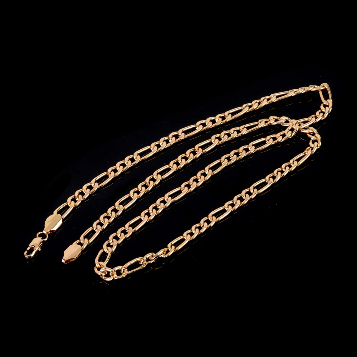 Vintage Men Gold Color Chain Collar Necklace Shellhard Charms DIY Jewelry Hip Hop  Filled Cuban Link Chain Long Necklace