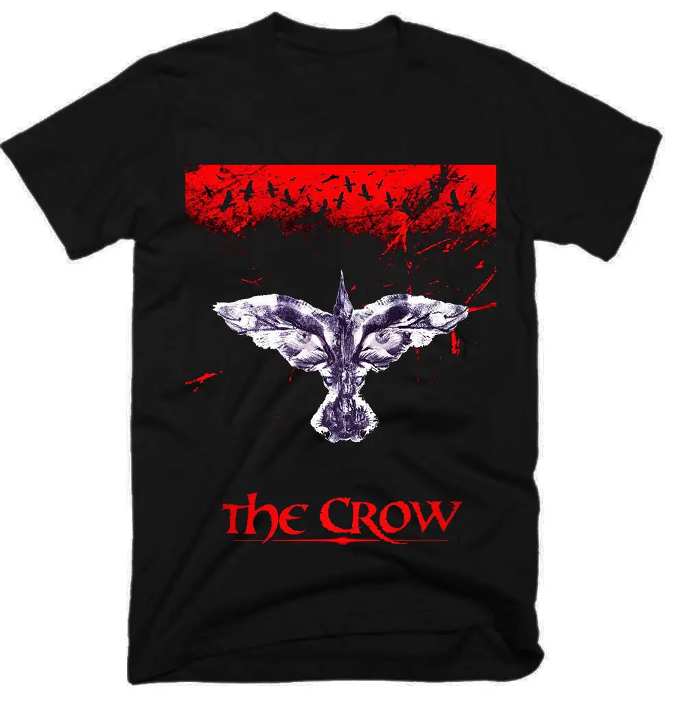

The Crow Movie Homme T Shirts Fashion Harajuku Tshirt Homme Humour T Shirt O Neck T-Shirts Mens Top