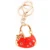 Arco de cristal bolso llavero Llaves para coches anillo titular metal bolsos llavero porte Clef regalo mujer souvenirs bolsa colgante r108