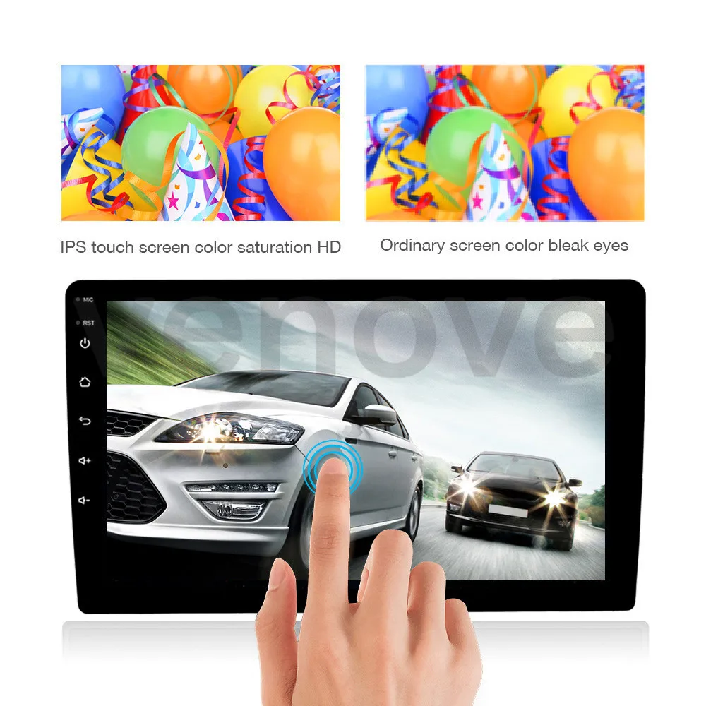 Автомобильный мультимедийный плеер 10 1 дюйма Android 9 2 Din + 32 ГБ GPS навигация Wi Fi