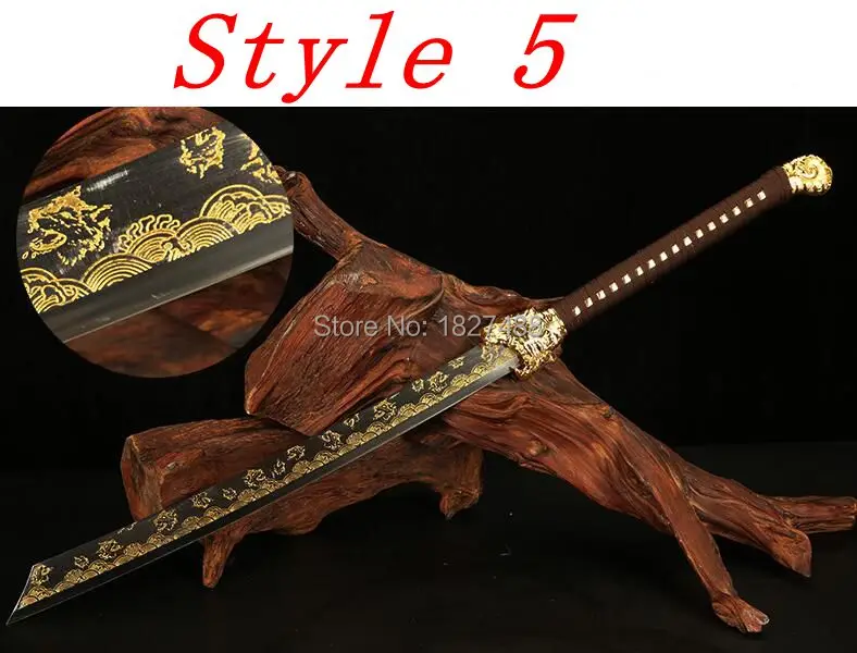 Китайский меч ручной работы KungFu Dao, меч из марганцевой стали с острым лезвием