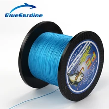 BlueSardine 500 м синяя плетеная леска, многонитевая PE плетеная леска, рыболовные снасти, 12 фунтов-90 фунтов