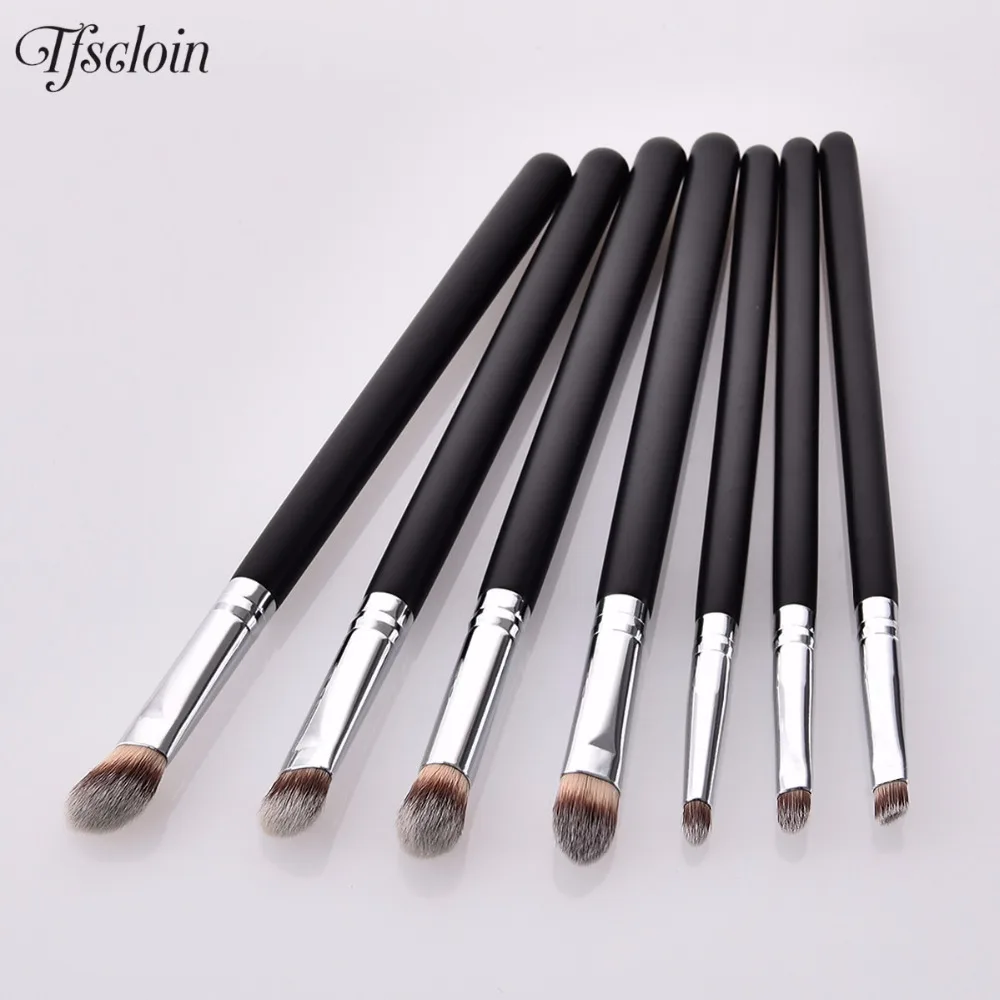 7pcs Makeup Brushes for Eyes Eyeshadow Eyebrow Lip Facial Cosmetic Brush Set Kwasten Blending Pencil Kit maquiagem | Красота и