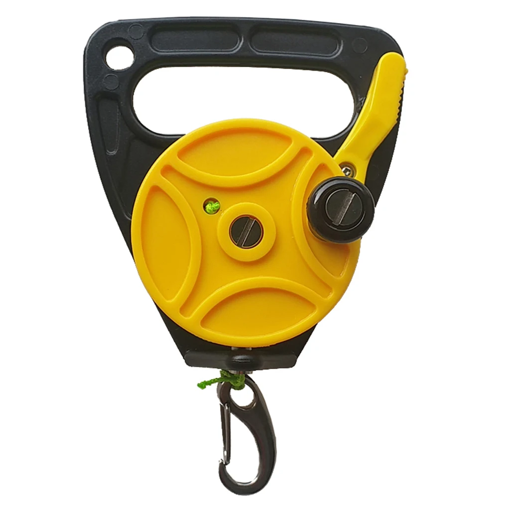Катушка для подводного плавания якорная катушка с ручкой 46 м 150 футов якорное Оборудование Аксессуары для дайвинга - Цвет: Цвет: желтый