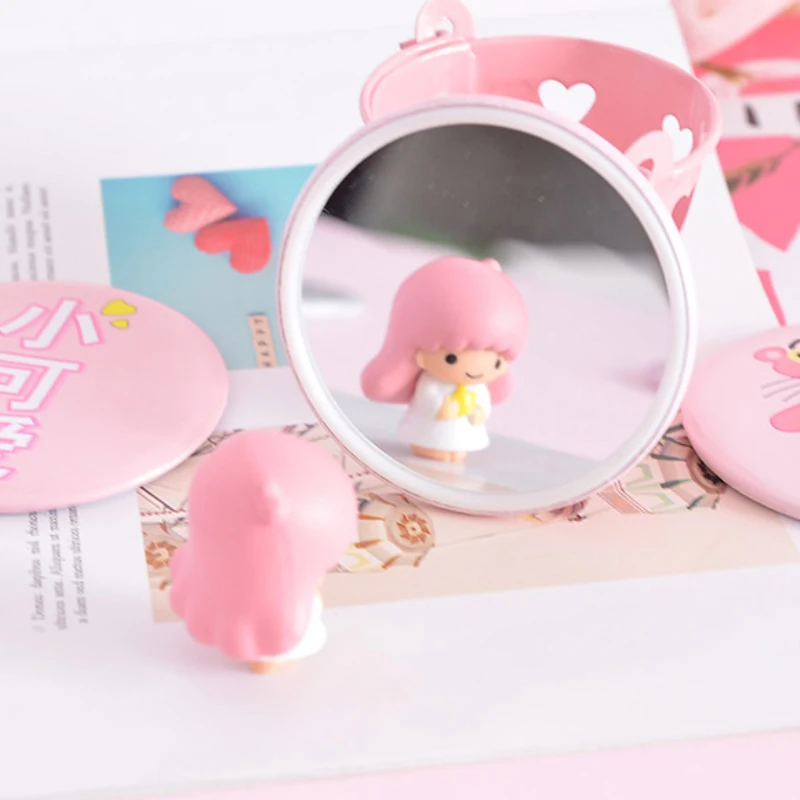 

Unikiwi New Lady Makeup Mirror Cartoon Pattern Portable Compact Pocket Cosmetic Mirror.T-0048