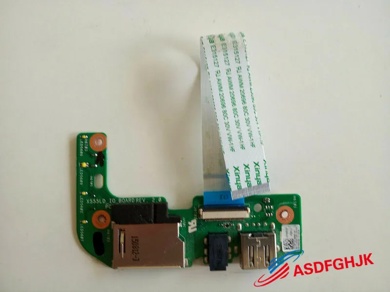 Original para Asus R557l X554l Usb Placa de Leitor de Cartão sd Áudio 69n0r7b10b0501 60nb0620-io1030 Completo Tesed ok