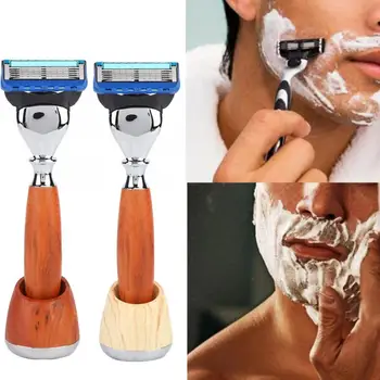 

Men Vintage Classic Manual Double-edge Razor Support Base Stand Shaving Razor v