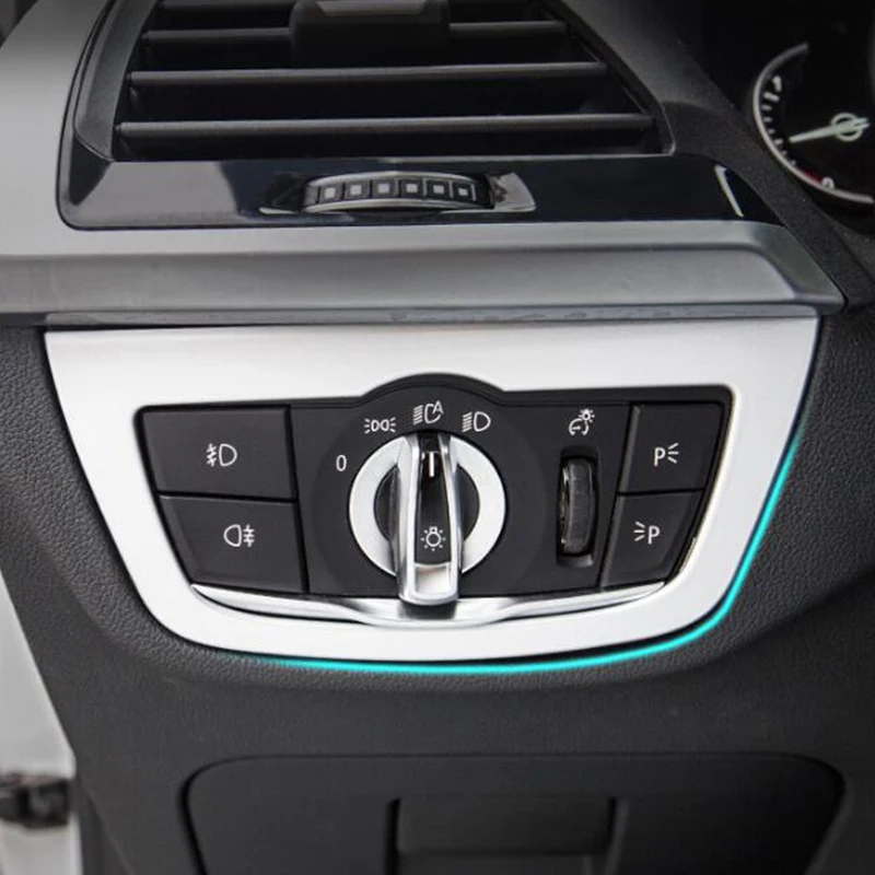 

For BMW X3 G01 X4 G02 accessories 2018 2019 ABS Matte/Carbon fibre Car left middle control box sticker Cover Trim car styling