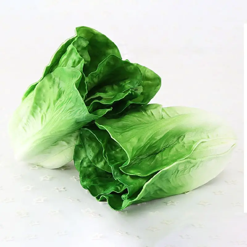 

Realistic Lifelike Decorative Artificial Lettuce Fake Vegetables House Kitchen Wedding Party Cabinet Display Decor
