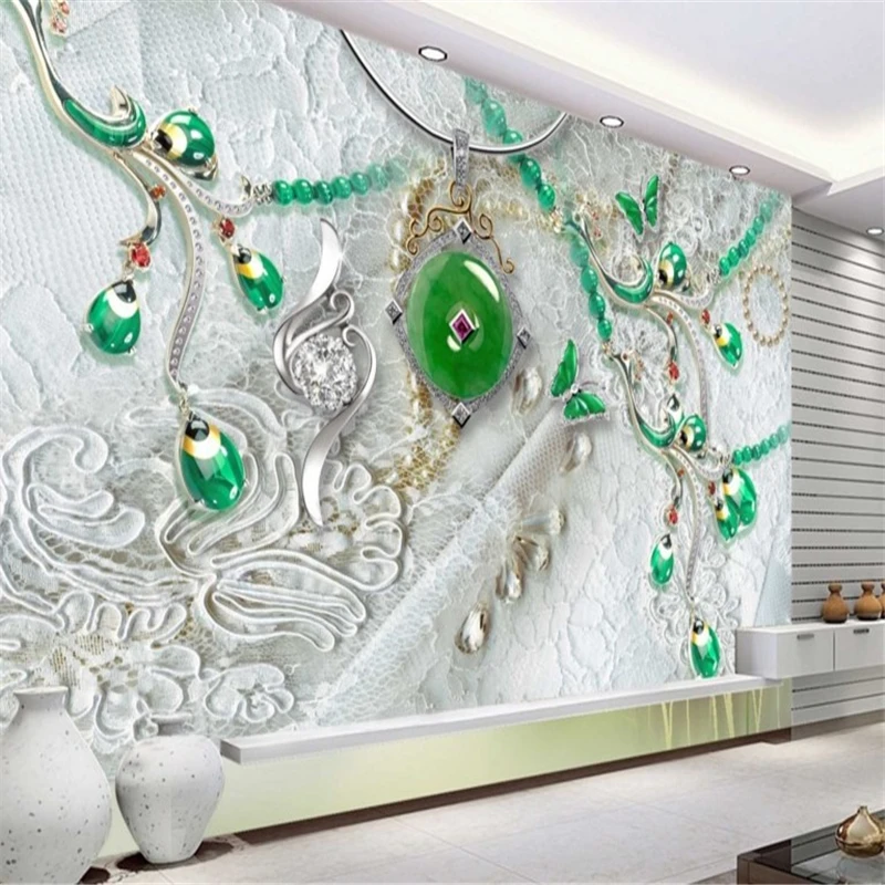 Beibehang Крупногабаритные фотообои Изысканные сокровища 3D драгоценные камни