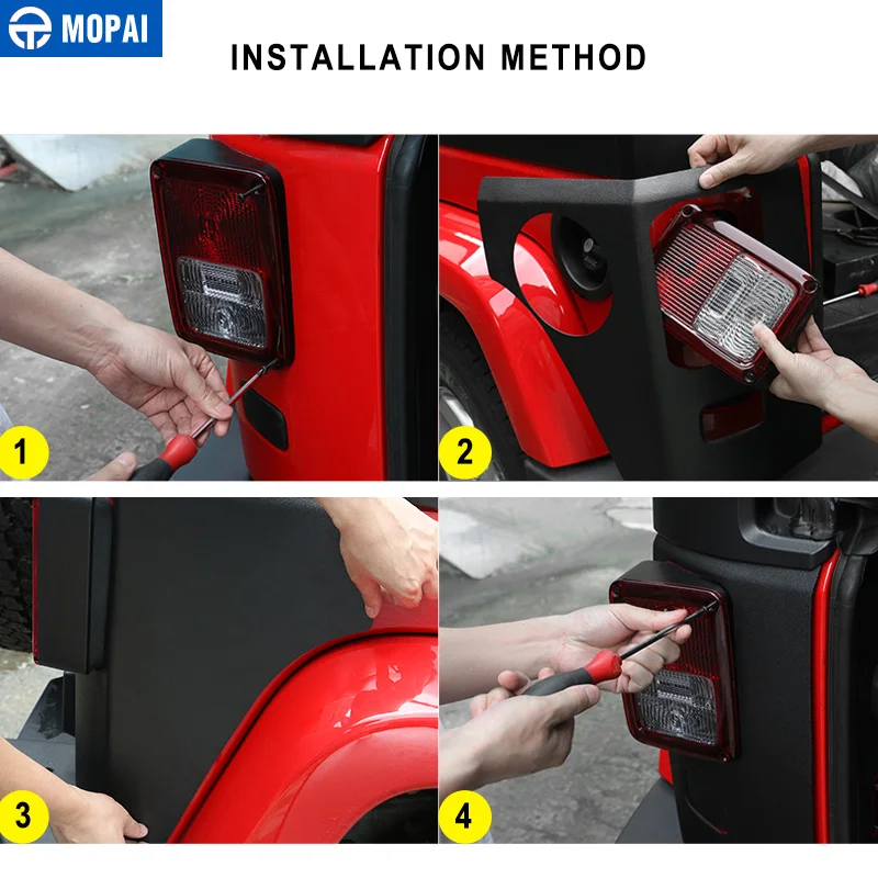 Автомобильные колпачки MOPAI для фар Jeep Wrangler JK автомобильная задсветильник РА